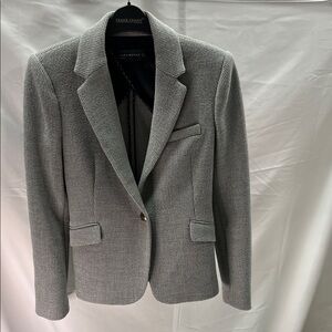 Zara Textured Gray Blazer